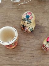 3 poupées russes vintage Matriochka emboîtables