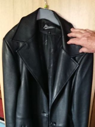 Manteau en simili cuir