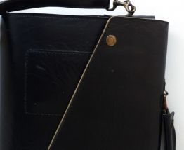 Sac porte-documents en cuir vintage