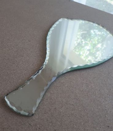 Miroir à main biseaué