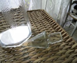 carafe en verre taillé!  à facettes