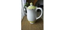 VERSEUSE LUNEVILLEen  porcelaine jaune et crème