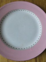 Ensemble de 6 assiettes plates  de couleur