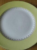 Ensemble de 6 assiettes plates  de couleur