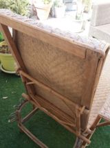 transat, chaise longue en rotin des années 30