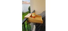 Plateaux bois pour balcon 