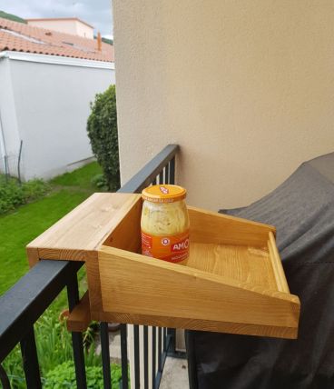 Plateaux bois pour balcon 