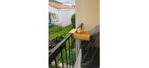 Plateaux bois pour balcon 