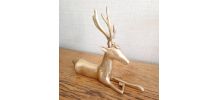 Cerf en laiton 