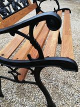 Banc en fonte et bois
