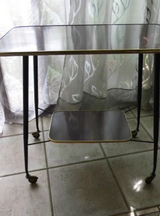 table d'appoint formica à roulettes