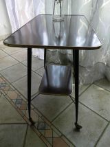 table d'appoint formica à roulettes