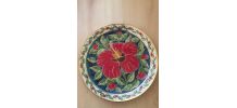 Assiette decorative faites main par LINDOS KERAMIK en Grèce