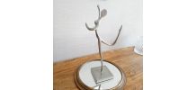 Jolie Statuette danseuse contemporaine en étain