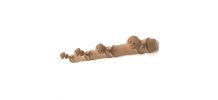 Porte manteau bois brut vintage 4 patères champignon
