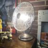 Lampe ventilateur en acier vintage.