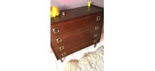 Commode vintage scandinave pieds fuseaux 