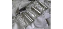 Lot de 6 repose-couverts ARTS DÉCO en verre et cristal