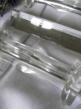Lot de 6 repose-couverts ARTS DÉCO en verre et cristal