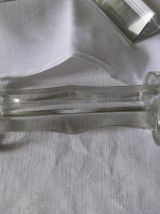 Lot de 6 repose-couverts ARTS DÉCO en verre et cristal