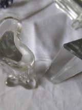 Lot de 6 repose-couverts ARTS DÉCO en verre et cristal