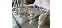 Lot de 6 repose-couverts animaux ARTS DÉCO en porcelaine