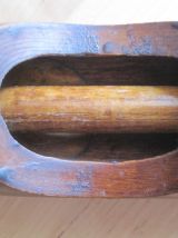Ancienne bouchonneuse en bois ancien en bois vintage  