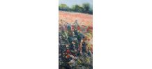 Peinture à l'huile - Champs de coquelicots