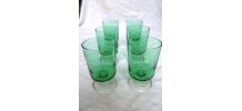 lot de 6 verres à pieds,  vintage