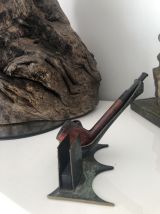 Ancien porte pipe en bronze avec sa pipe