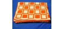 dessus de lit  , plaid  ,  crochet  Ancien vintage