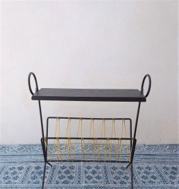 Porte revues vintage années 60 scoubidou