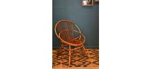 Fauteuil rotin année 50
