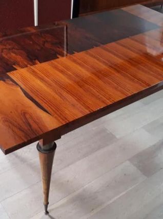 Table en acajou et palissandre des années 70'