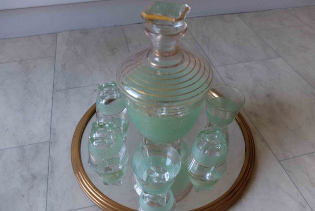 SERVICE EN VERRE CUIT GRANITE