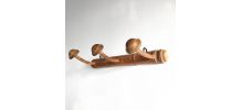 Porte manteaux 3 patères forme champignon