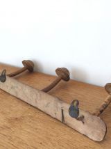 Porte manteaux 3 patères forme champignon
