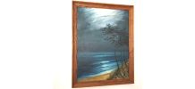Tableau huile sur toile bord de mer