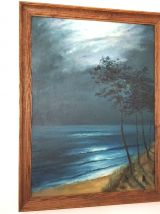 Tableau huile sur toile bord de mer