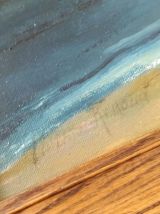 Tableau huile sur toile bord de mer