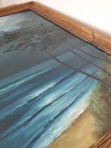 Tableau huile sur toile bord de mer