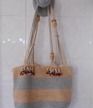 CABAS SAC STYLE VANESSA BRUNO VINTAGE 1960 TBE ROSE TRES PAL