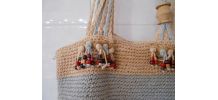CABAS SAC STYLE VANESSA BRUNO VINTAGE 1960 TBE ROSE TRES PAL