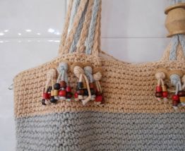 CABAS SAC STYLE VANESSA BRUNO VINTAGE 1960 TBE ROSE TRES PAL
