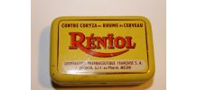 Ancienne boite de médicament métal Rénïol