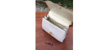 Sac femme vintage cuir blanc