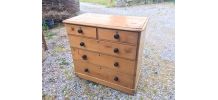 Commode anglaise en pin vintage
