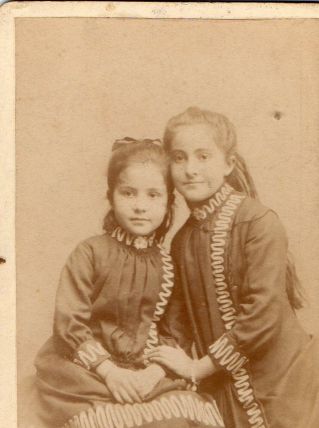 photo ancienne 2 enfants vers 1900