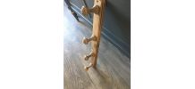 Porte manteaux en bois vieilli