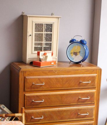 SOLDES -20% - Commode scandinave pieds compas 1960 laiton
